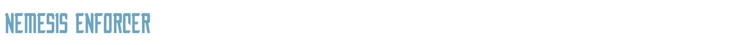 sample Nemesis Enforcer font