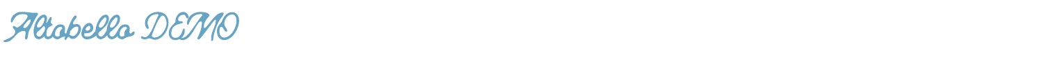 sample Altobello DEMO font
