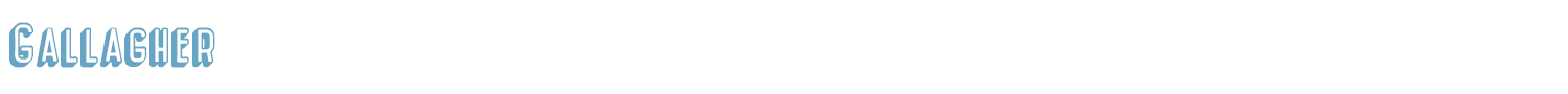 sample Gallagher font
