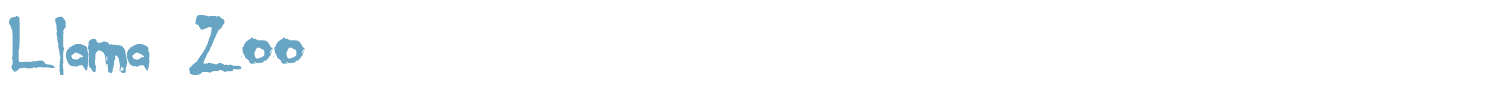 sample Llama Zoo font