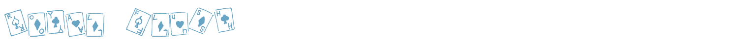 sample Royal Flush font