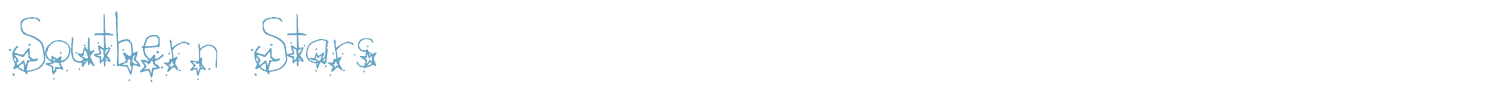 sample Southern Stars font