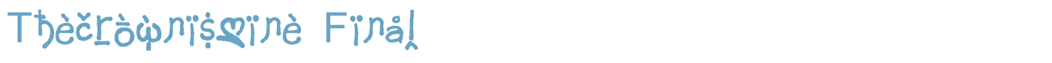 sample Thecrownismine Final font