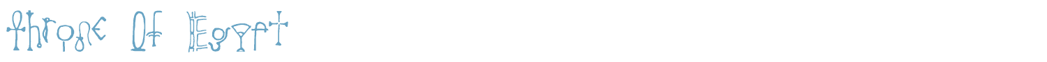 sample Throne Of Egypt font