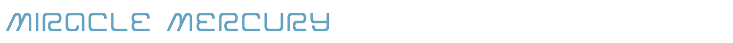 sample Miracle Mercury font
