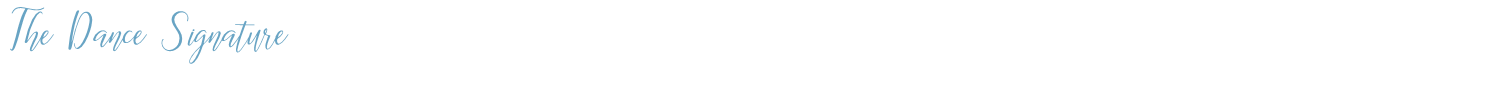 sample The Dance Signature font