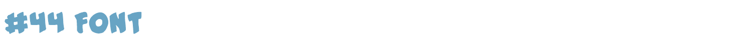 sample #44 font