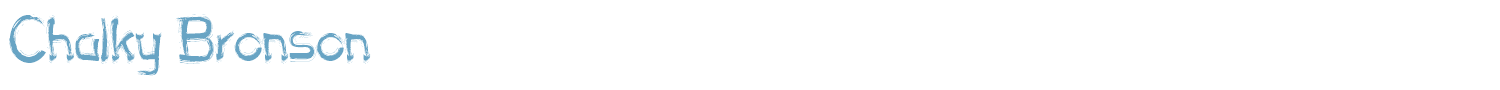 sample Chalky Bronson font