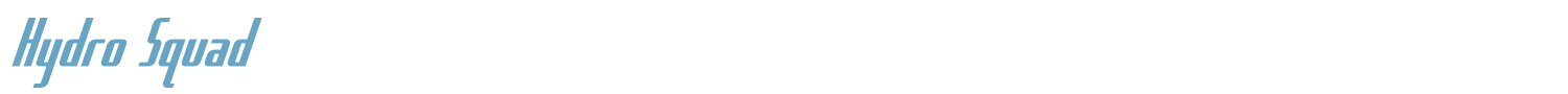 sample Hydro Squad font