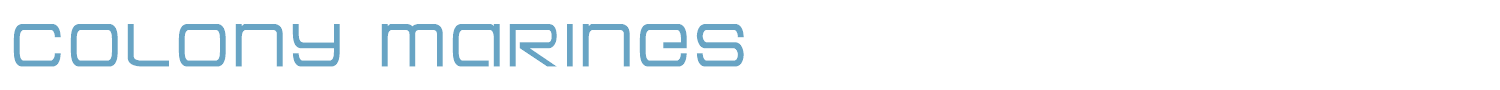 sample Colony Marines font