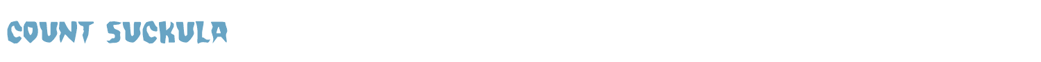 sample Count Suckula font