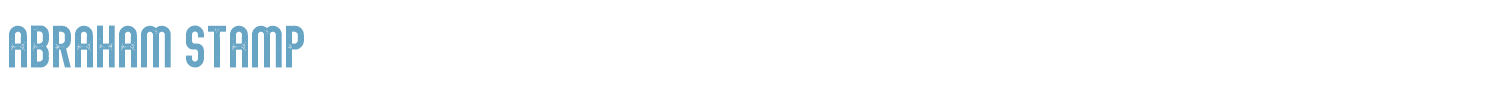 sample Abraham Stamp font