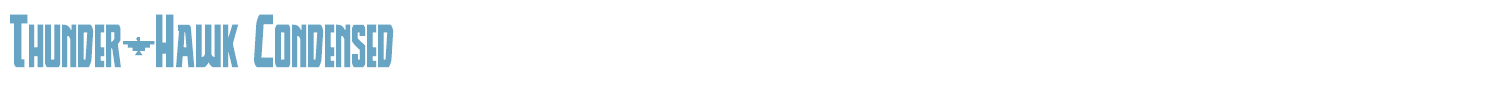 sample Thunder-Hawk font
