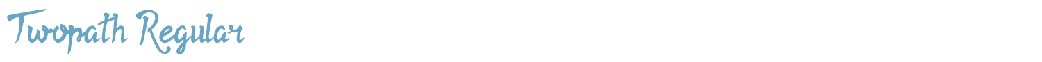 sample Twopath font