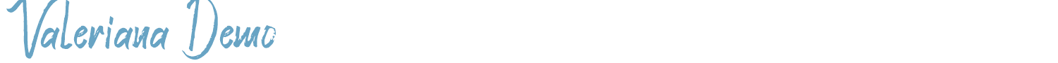 sample Valeriana Demo font