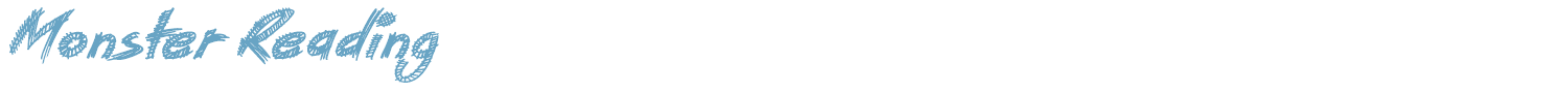 sample Monster Reading font