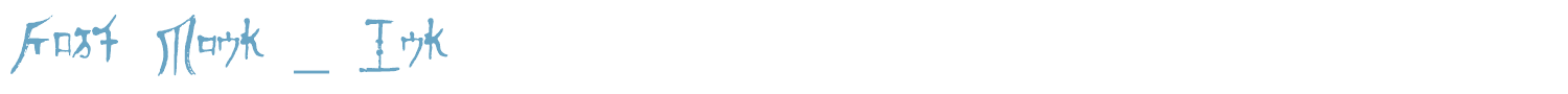 sample Fast Monk _ Ink font