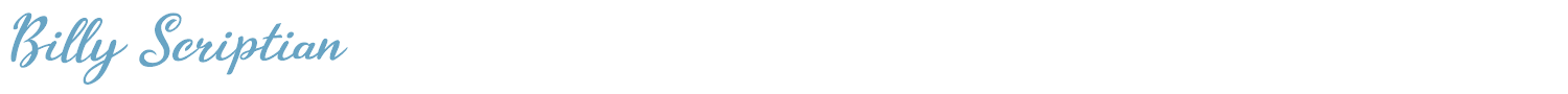 sample Billy Scriptian font