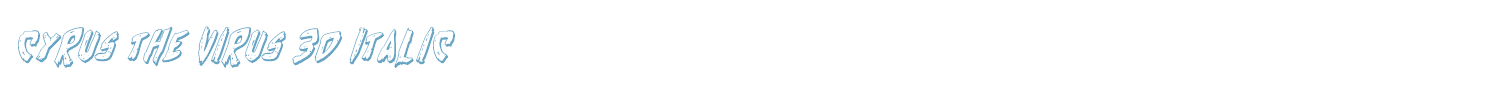 sample Cyrus the Virus font