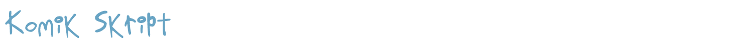 sample Komik Skript font