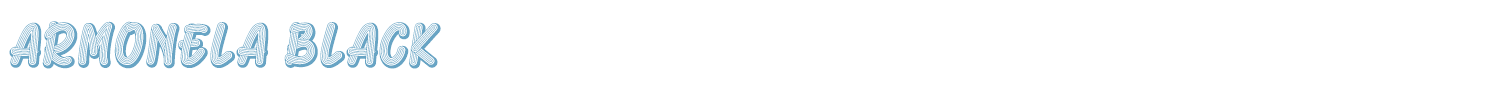 sample Armonela Black font