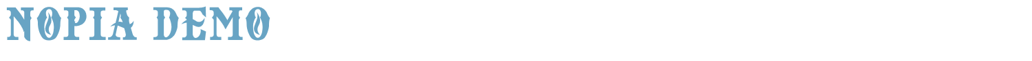 sample NOPIA DEMO font