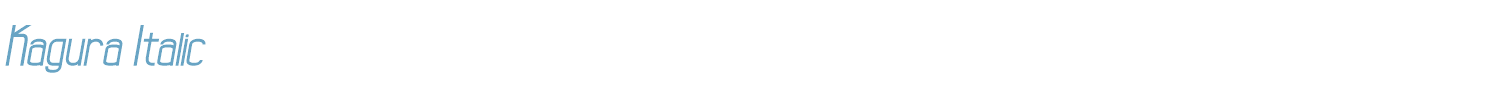 sample Kagura font