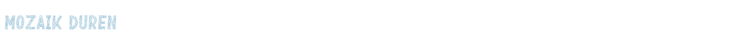 sample Mozaik Duren font