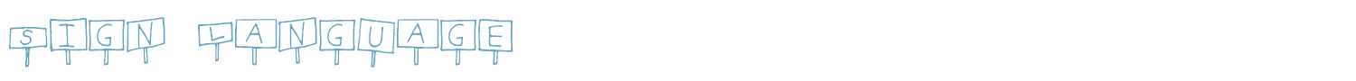 sample Sign Language font