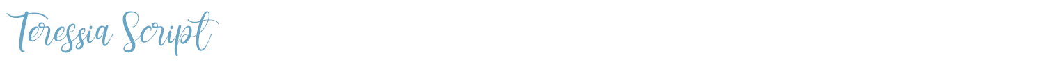 sample Teressia Script font