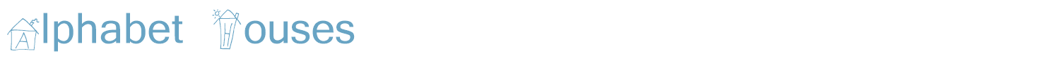 sample Alphabet Houses font