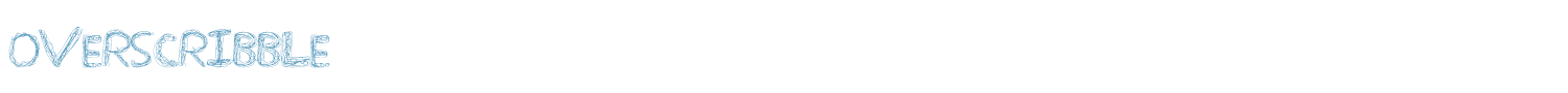 sample Over Scribble font