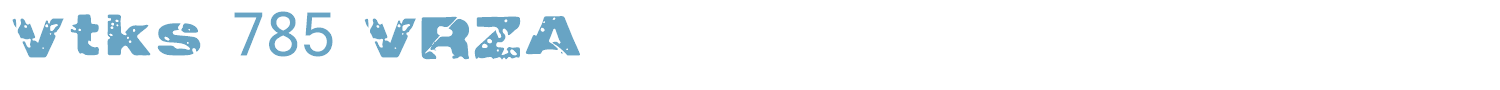 sample Vtks 785 VRZA font