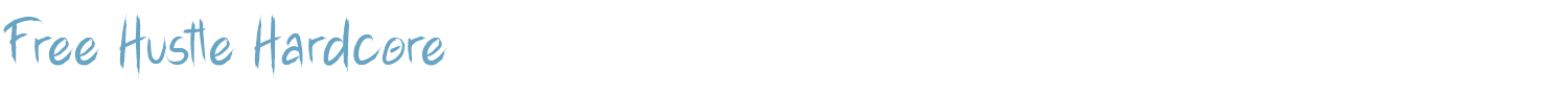 sample Free Hustle Hardcore font