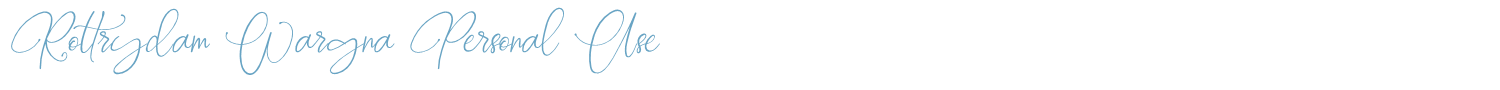 sample Rottrydam Wargna font
