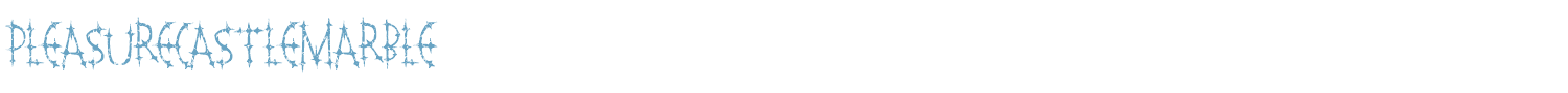 sample Pleasure Castle font