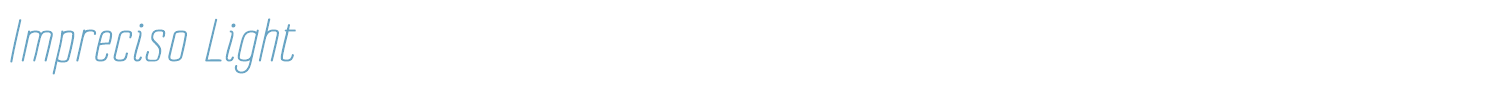 sample Impreciso font