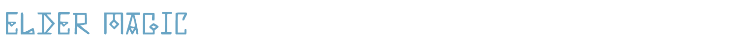 sample Elder Magic font