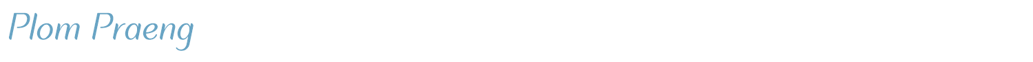 sample Plom Praeng font