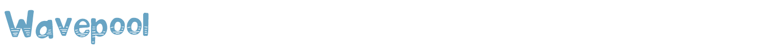 sample Wavepool font