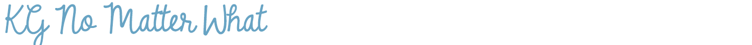 sample KG No Matter What font