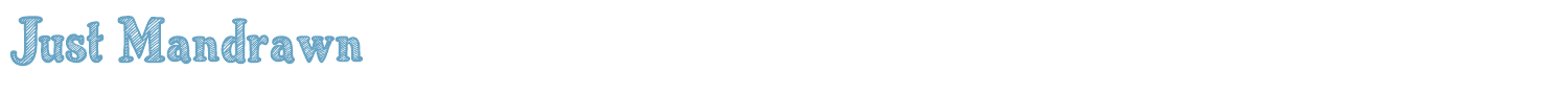 sample Just Mandrawn font