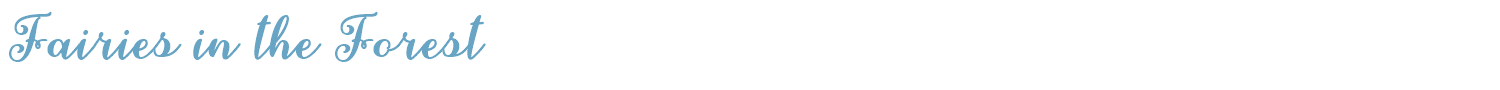 sample Fairies in the Forest font