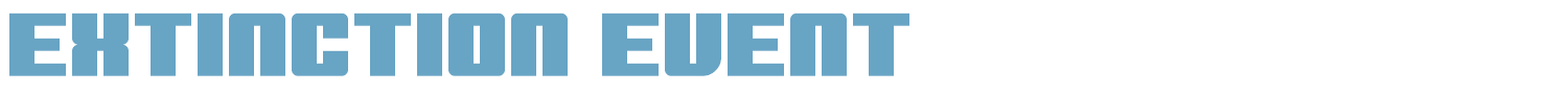 sample Extinction Event font