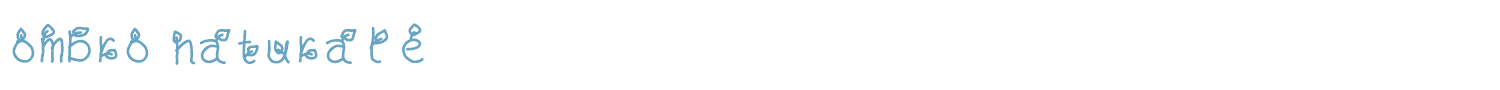 sample ombro naturale font