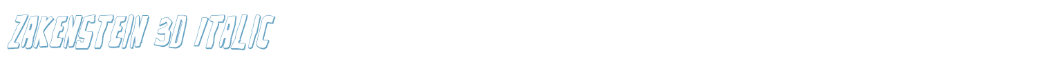 sample Zakenstein font