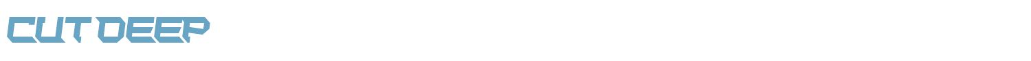 sample Cut Deep font
