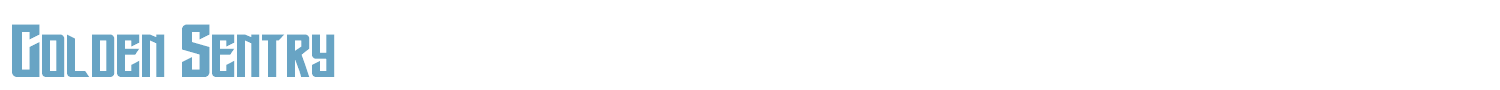 sample Golden Sentry font