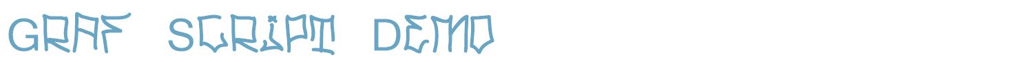 sample Graf Script Demo font