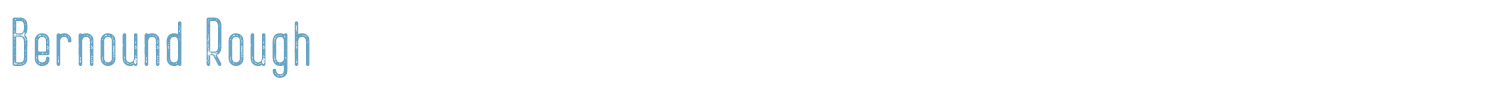 sample Bernound Rough font